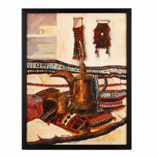 "Heritage Still Life" Framed Arabic Painting (shm001)